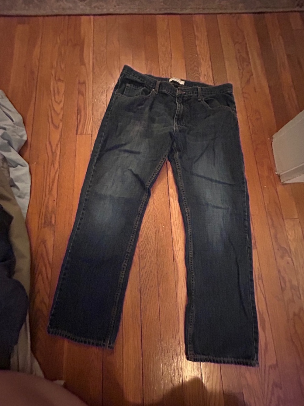 Banana Republic Straight Leg Jeans Men's 38x32 Dark Wash